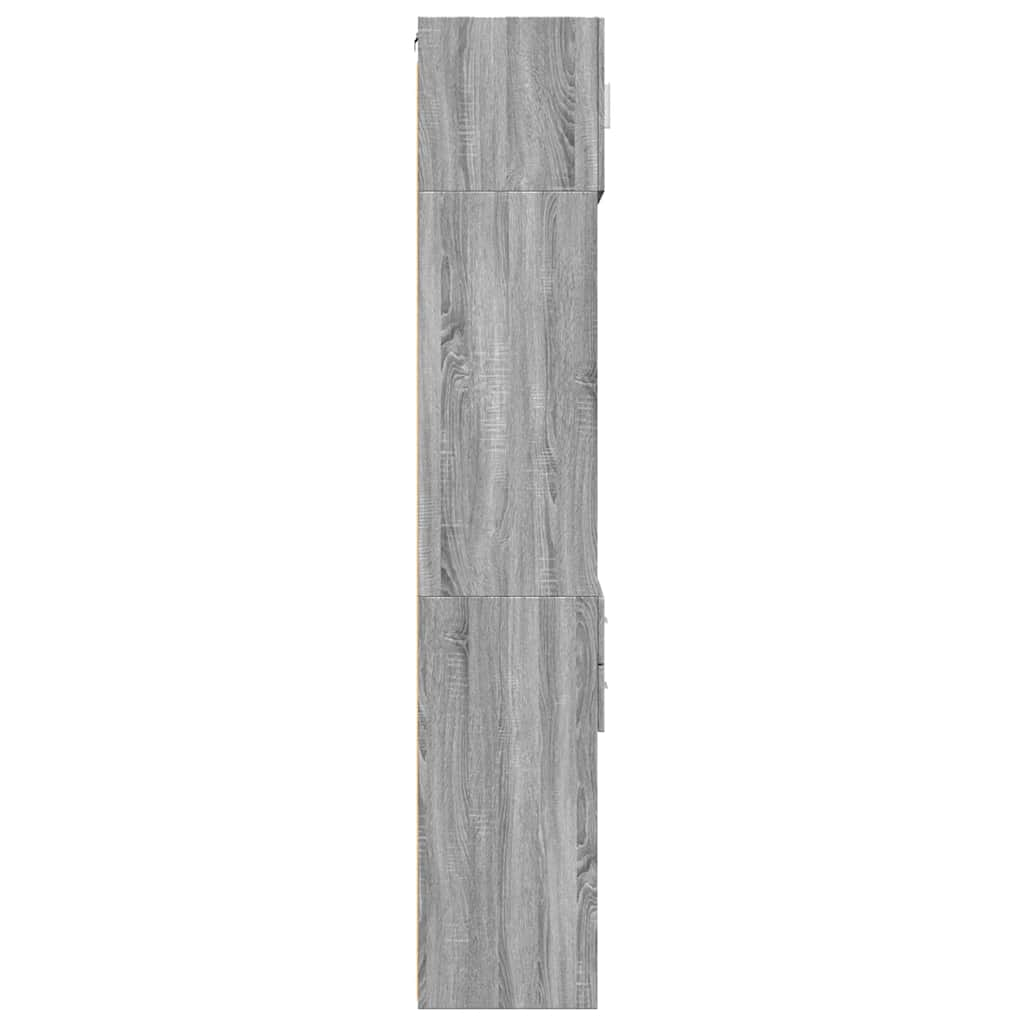 Armoire de rangement mince sonoma gris 50x42,5x225 cm