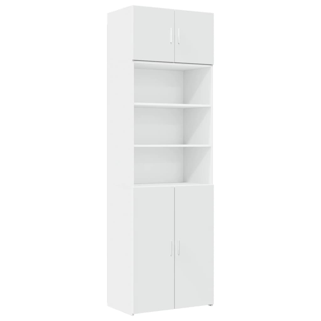 Armoire de rangement blanc 70x42,5x225 cm bois d'ingénierie