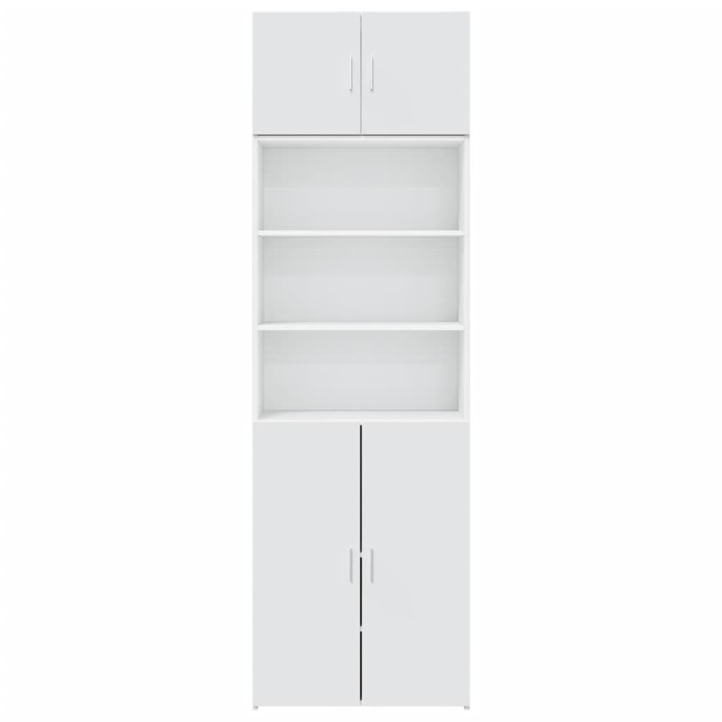 Armoire de rangement blanc 70x42,5x225 cm bois d'ingénierie