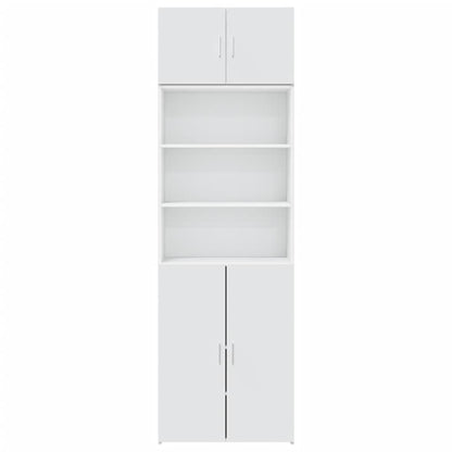 Armoire de rangement blanc 70x42,5x225 cm bois d'ingénierie