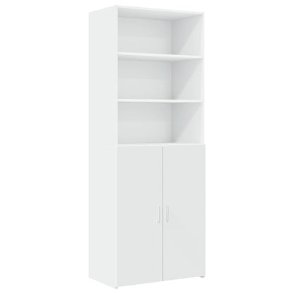 Armoire de rangement blanc 70x42,5x225 cm bois d'ingénierie