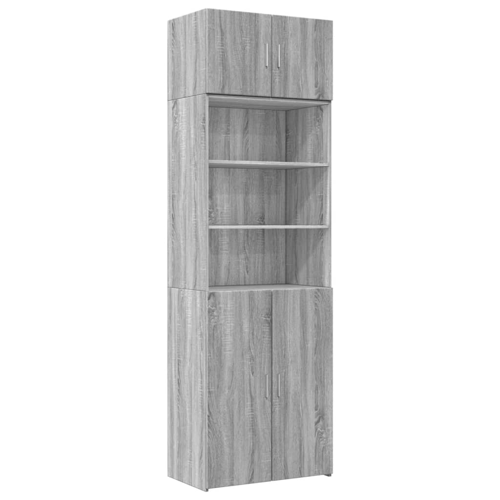 Armoire de rangement sonoma gris 70x42,5x225 cm