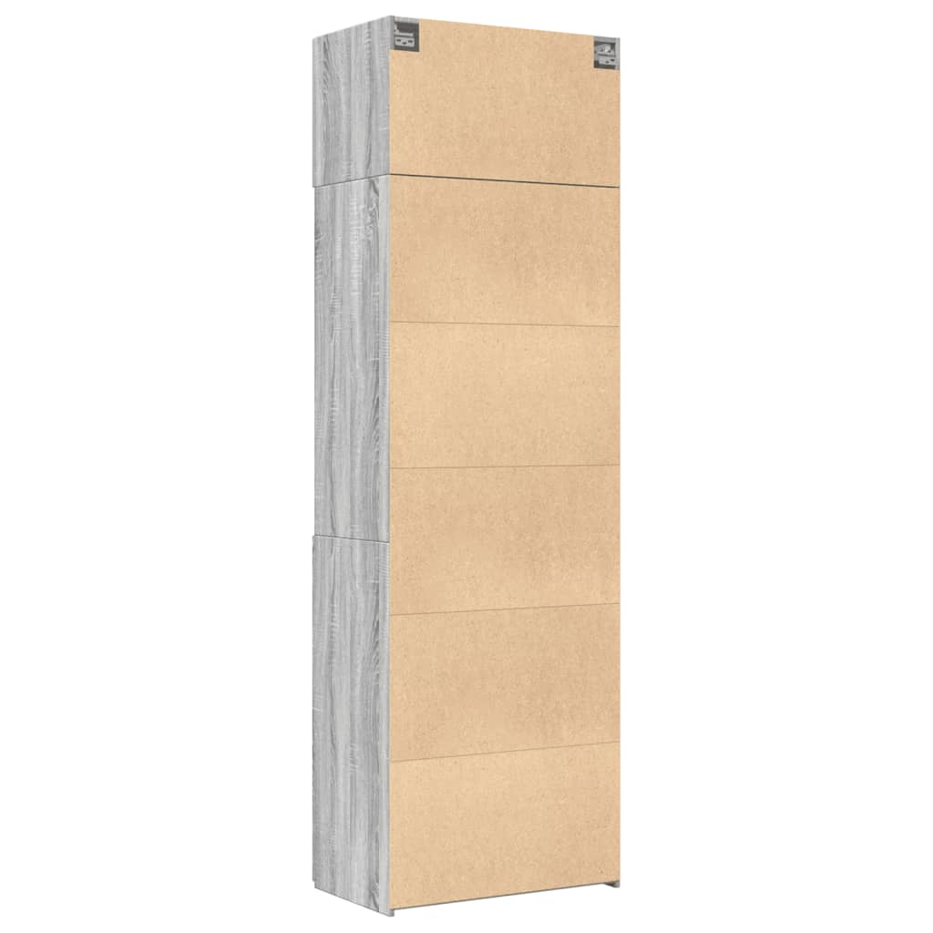 Armoire de rangement sonoma gris 70x42,5x225 cm