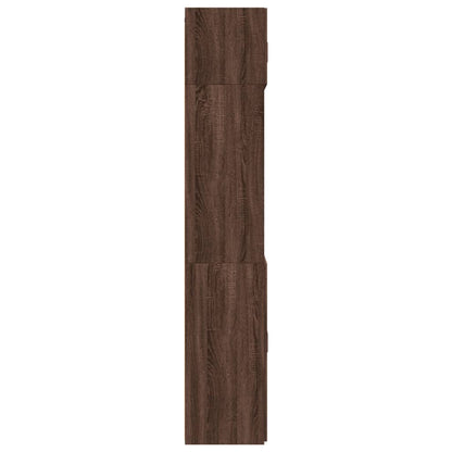 Armoire de rangement chêne brun 70x42,5x225cm bois d'ingénierie