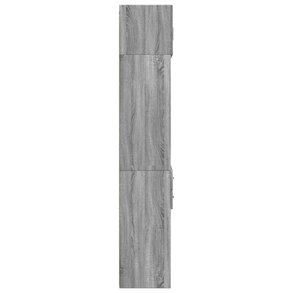 Armoire de rangement sonoma gris 70x42,5x225 cm