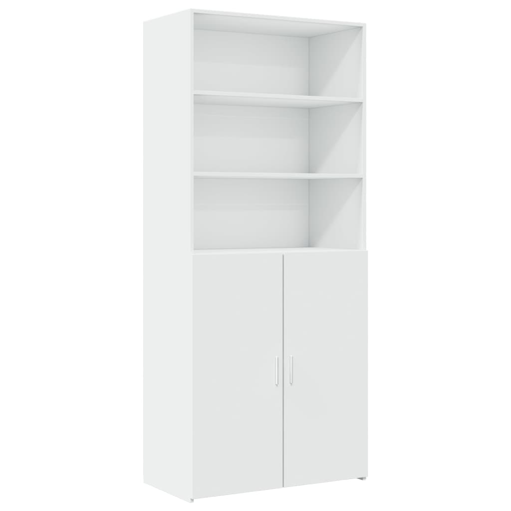 Armoire de rangement blanc 80x42,5x225 cm bois d'ingénierie