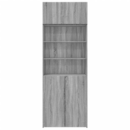 Armoire de rangement sonoma gris 80x42,5x225 cm