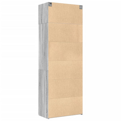 Armoire de rangement sonoma gris 80x42,5x225 cm