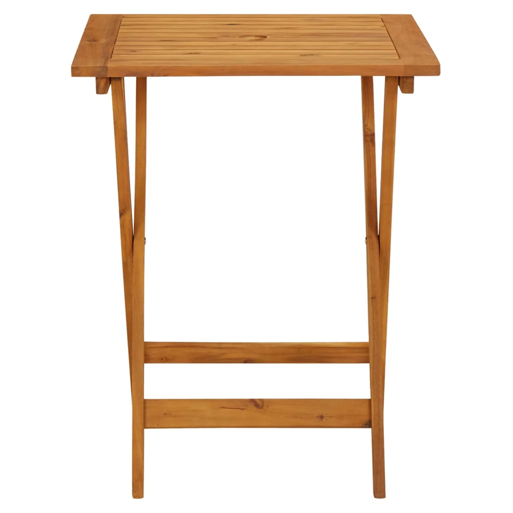 Ensemble de bistro 3 pcs beige résine tressée et bois massif