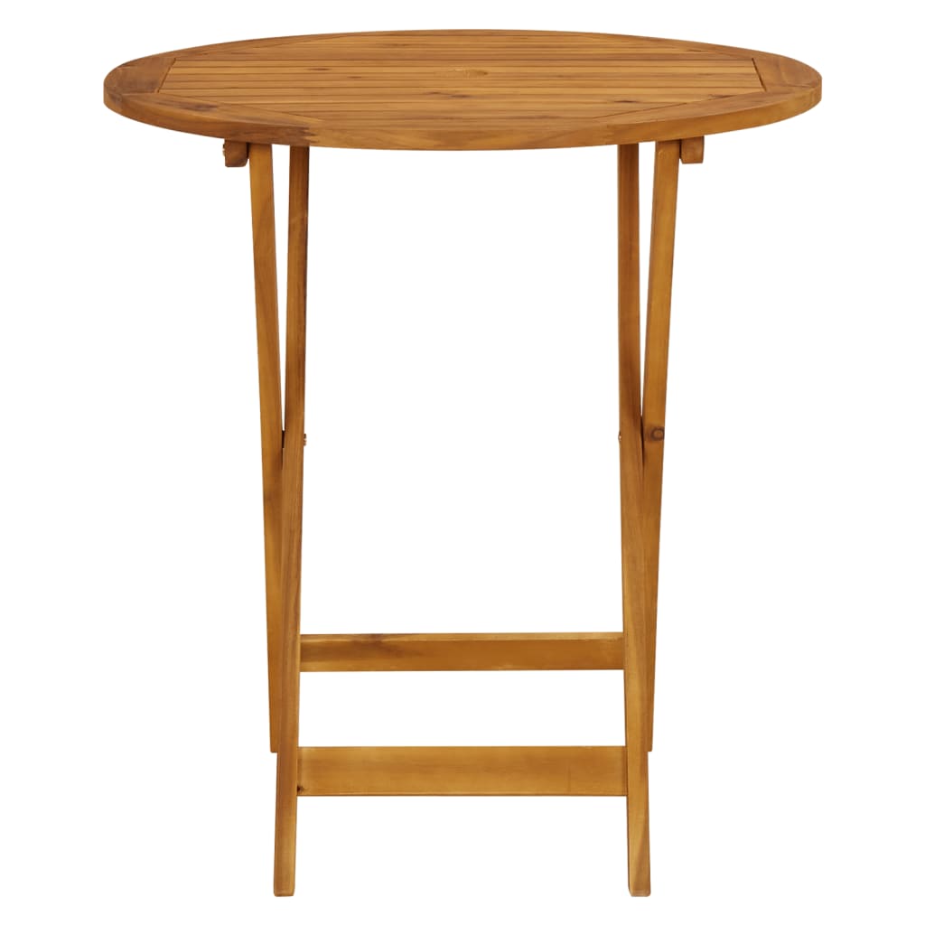 Ensemble de bistro 3 pcs beige résine tressée et bois massif