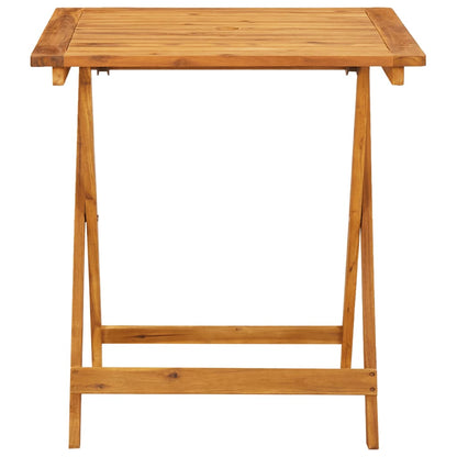 Ensemble de bistro 3 pcs blanc crème tissu et bois massif