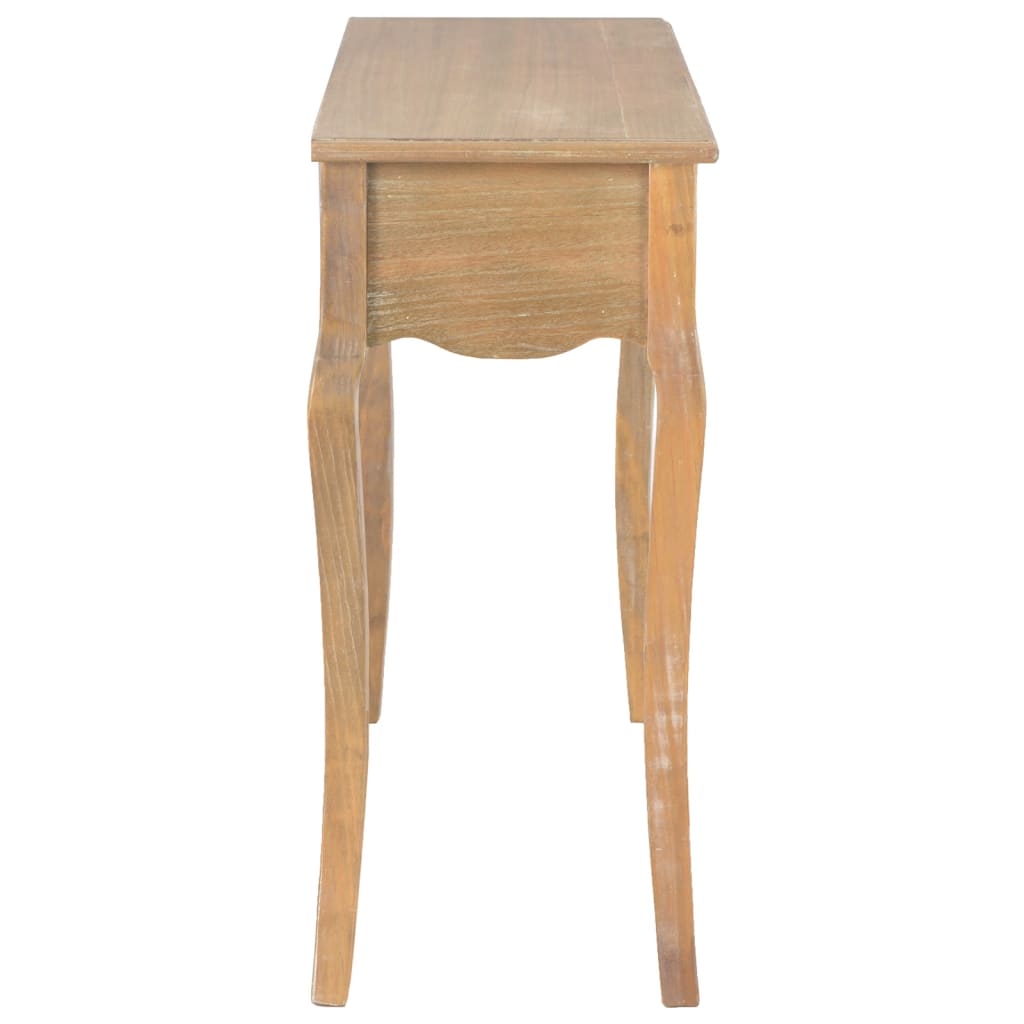 Table console avec 2 tiroirs 110x35x76 cm bois d'ingénierie