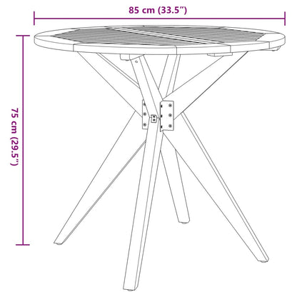 Ensemble à manger de jardin 3 pcs Bois d'acacia solide