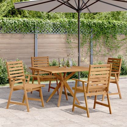 Ensemble à manger de jardin 5 pcs Bois d'acacia solide