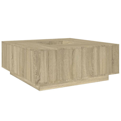 Table basse chêne sonoma 100x100x40 cm bois d'ingénierie