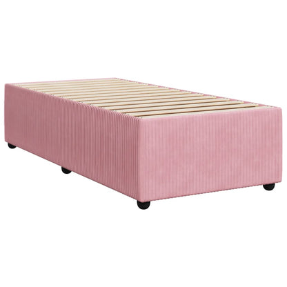 Sommier à lattes de lit avec matelas Rose 90x200 cm Velours