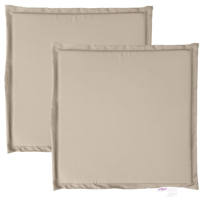 Coussins de siège de jardin lot de 2 taupe 45x45x2 cm carré