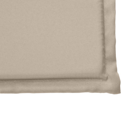 Coussins de siège de jardin lot de 2 taupe 45x45x2 cm carré