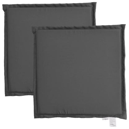 Coussins de siège de jardin lot de 2 anthracite 45x45x2cm carré