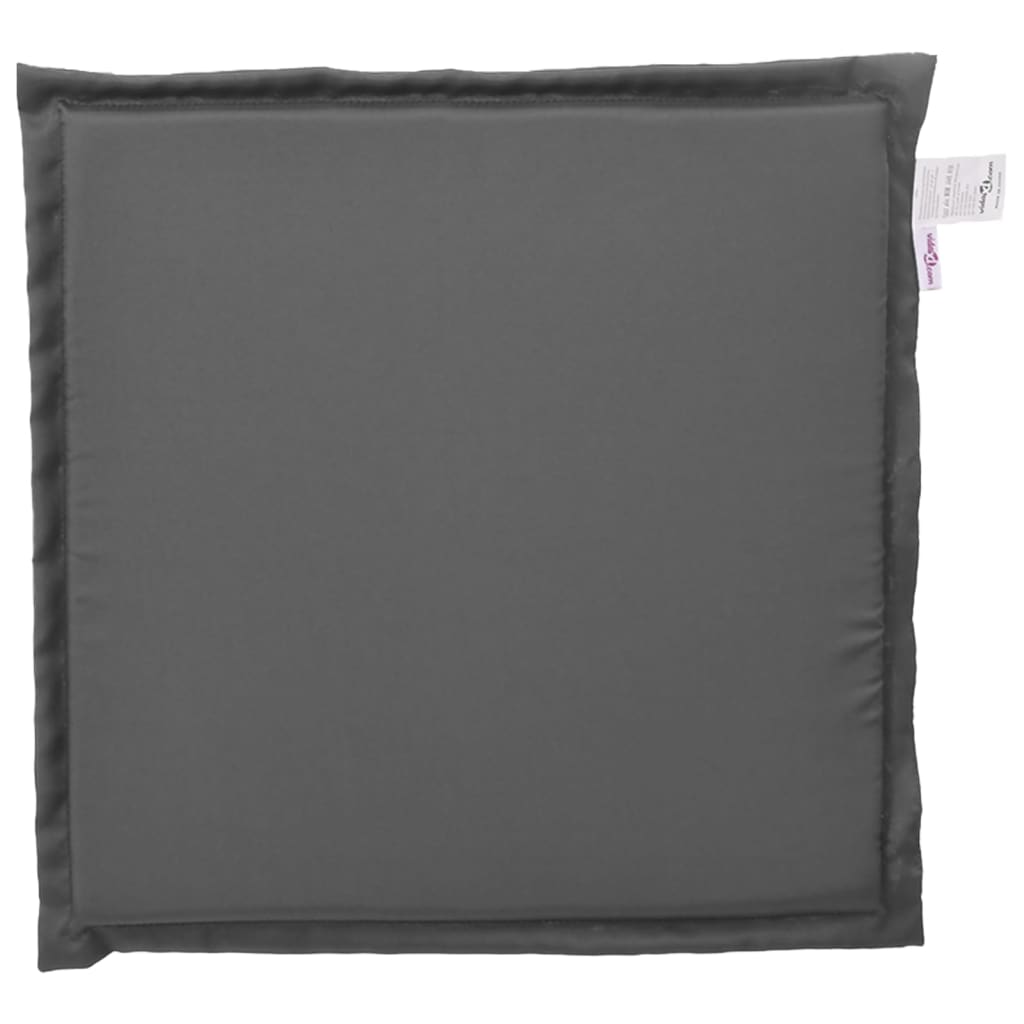 Coussins de siège de jardin lot de 2 anthracite 45x45x2cm carré