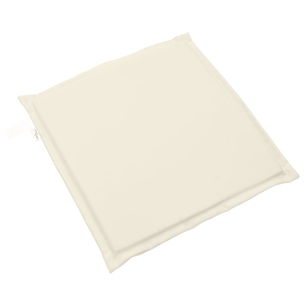 Coussins de siège de jardin lot de 2 crème 45x45x2 cm carré