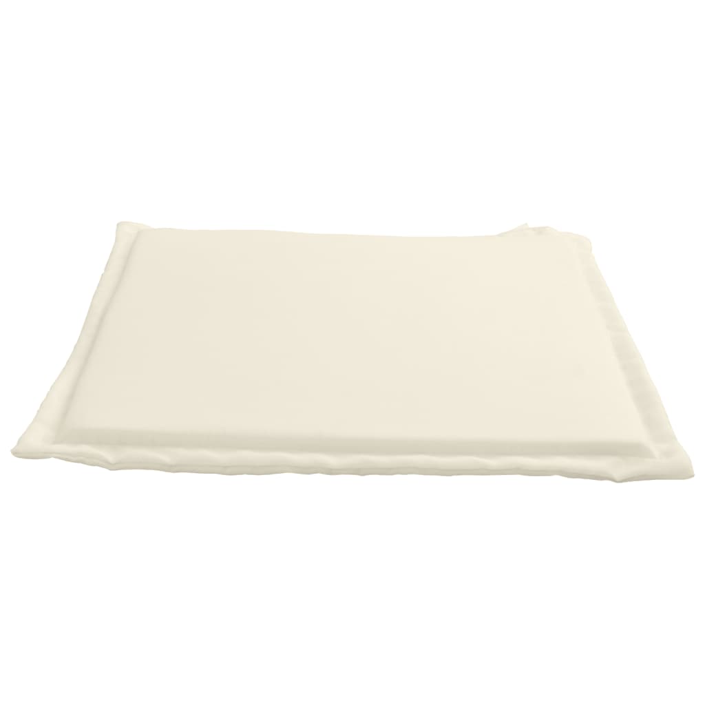 Coussins de siège de jardin lot de 2 crème 45x45x2 cm carré