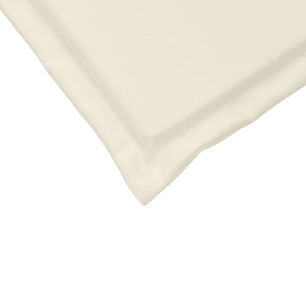 Coussins de siège de jardin lot de 2 crème 45x45x2 cm carré