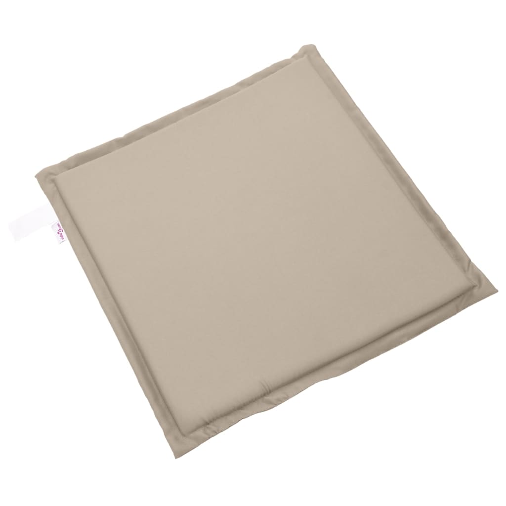 Coussins de siège de jardin lot de 6 taupe 45x45x2 cm carré