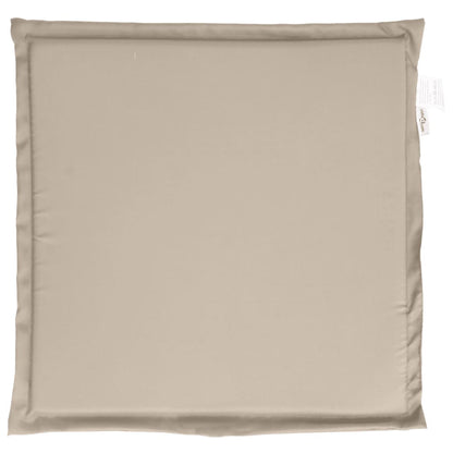 Coussins de siège de jardin lot de 6 taupe 45x45x2 cm carré