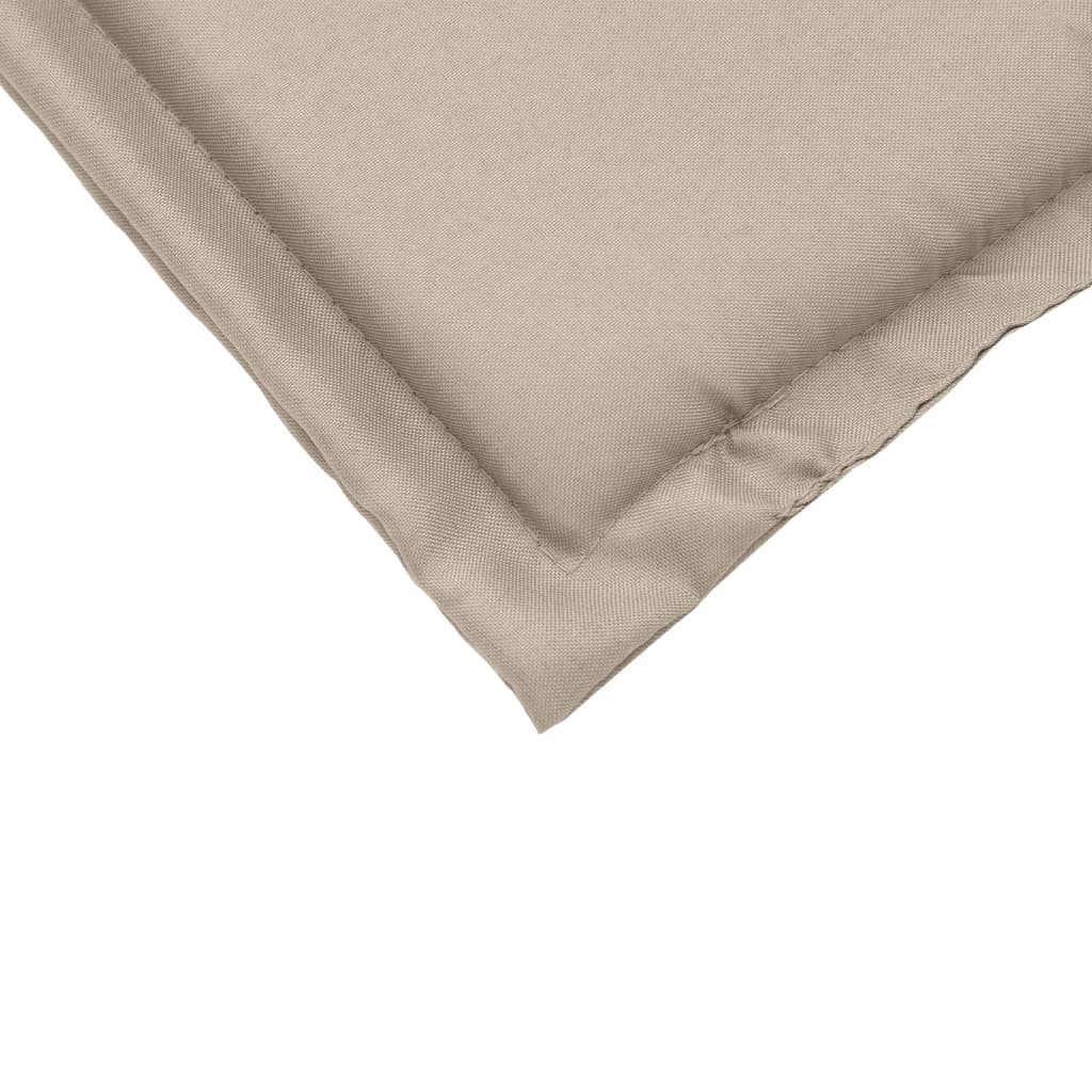 Coussins de siège de jardin lot de 6 taupe 45x45x2 cm carré