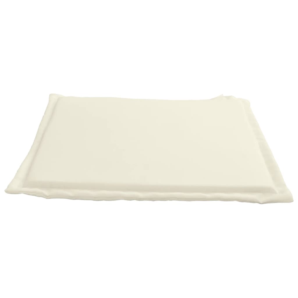 Coussins de siège de jardin lot de 6 crème 45x45x2 cm carré