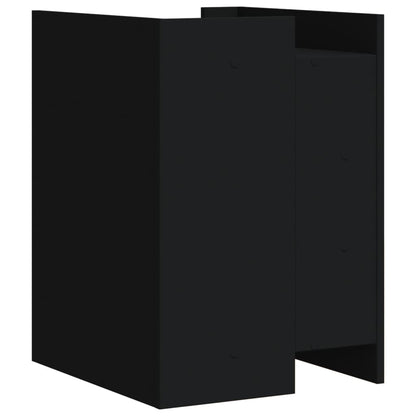 Table de chevet noir 45x50x65 cm bois d’ingénierie