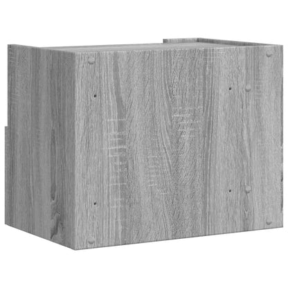 Table de chevet murale sonoma gris 45x30x35 cm