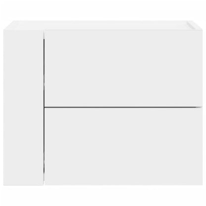 Tables de chevet murales 2 pcs blanc 45x30x35 cm