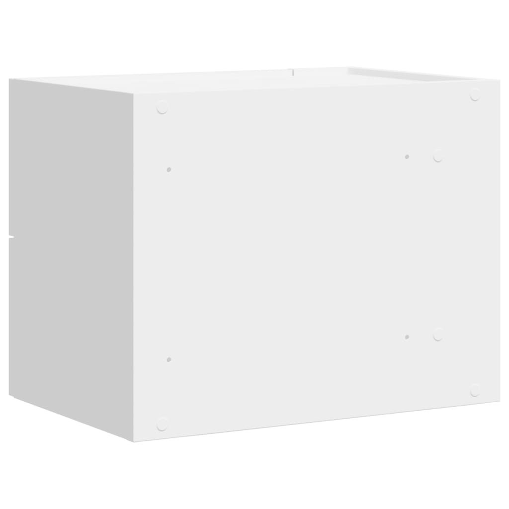 Tables de chevet murales 2 pcs blanc 45x30x35 cm