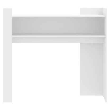 Table console blanc 100x35x90 cm bois d’ingénierie