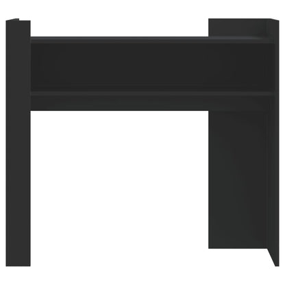 Table console noir 100x35x90 cm bois d'ingénierie