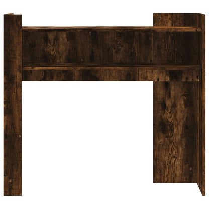 Table console chêne fumé 100x35x90 cm bois d'ingénierie