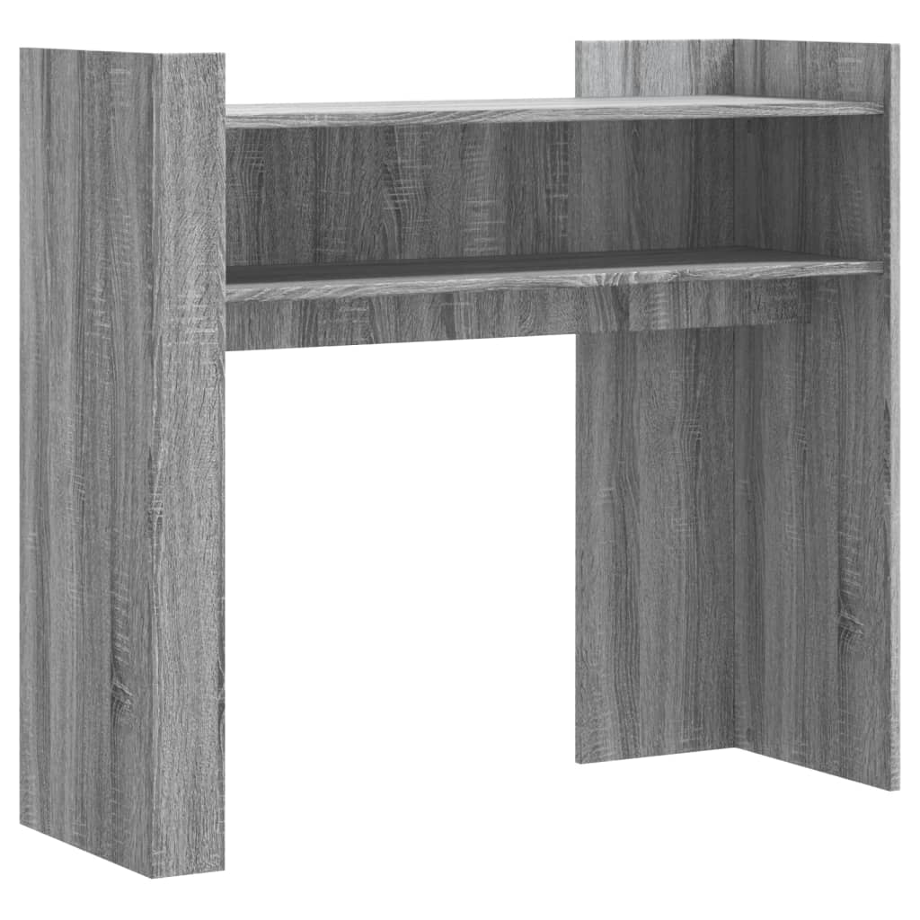 Table console sonoma gris 100x35x90 cm bois d'ingénierie