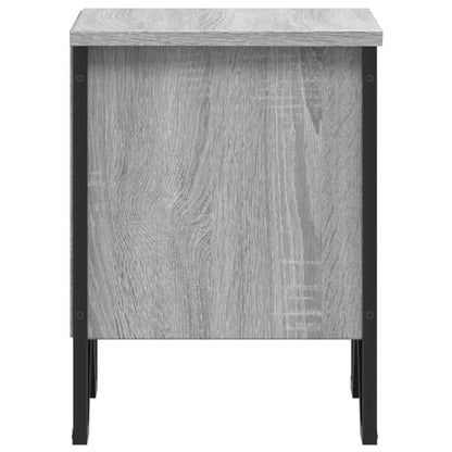 Table de chevet sonoma gris 40x30x40 cm bois d'ingénierie