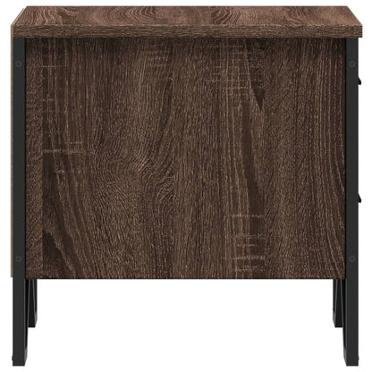 Table de chevet chêne marron 40x41x40 cm bois d’ingénierie