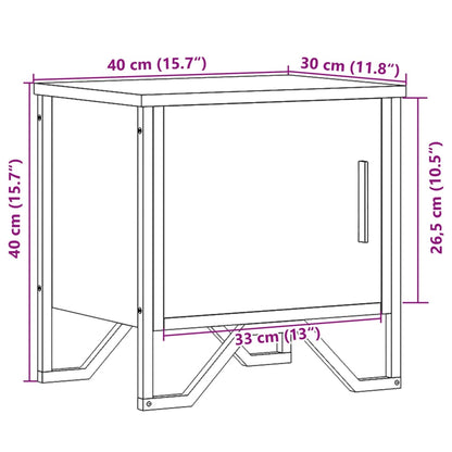 Table de chevet Chêne sonoma 40 x 30 x 40 cm Aggloméré