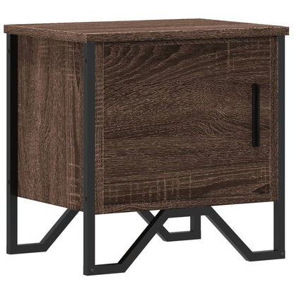 Table de chevet chêne marron 40x30x40 cm bois d'ingénierie