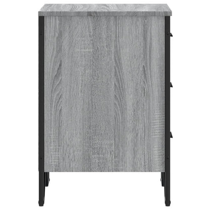 Table de chevet sonoma gris 40x41x60 cm bois d'ingénierie