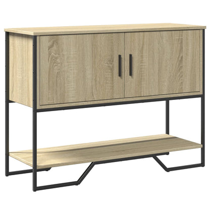 Table console chêne sonoma 100x35x74,5 cm bois d'ingénierie