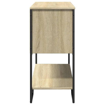 Table console chêne sonoma 100x35x74,5 cm bois d'ingénierie