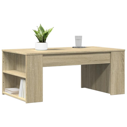 Table basse chêne sonoma 102x55x42 cm bois d'ingénierie