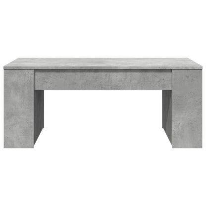 Table basse gris béton 102x55x42 cm bois d'ingénierie