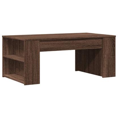 Table basse chêne marron 102x55x42 cm bois d'ingénierie