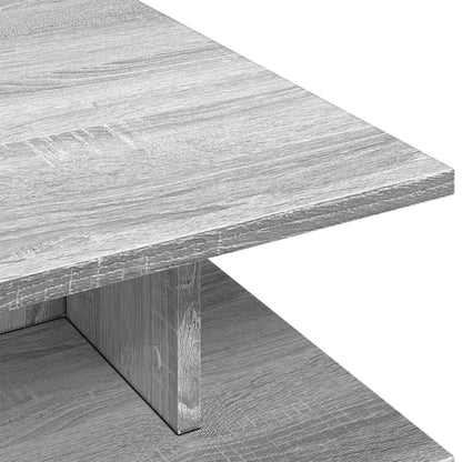 Table basse sonoma gris 102x55x35 cm bois d'ingénierie